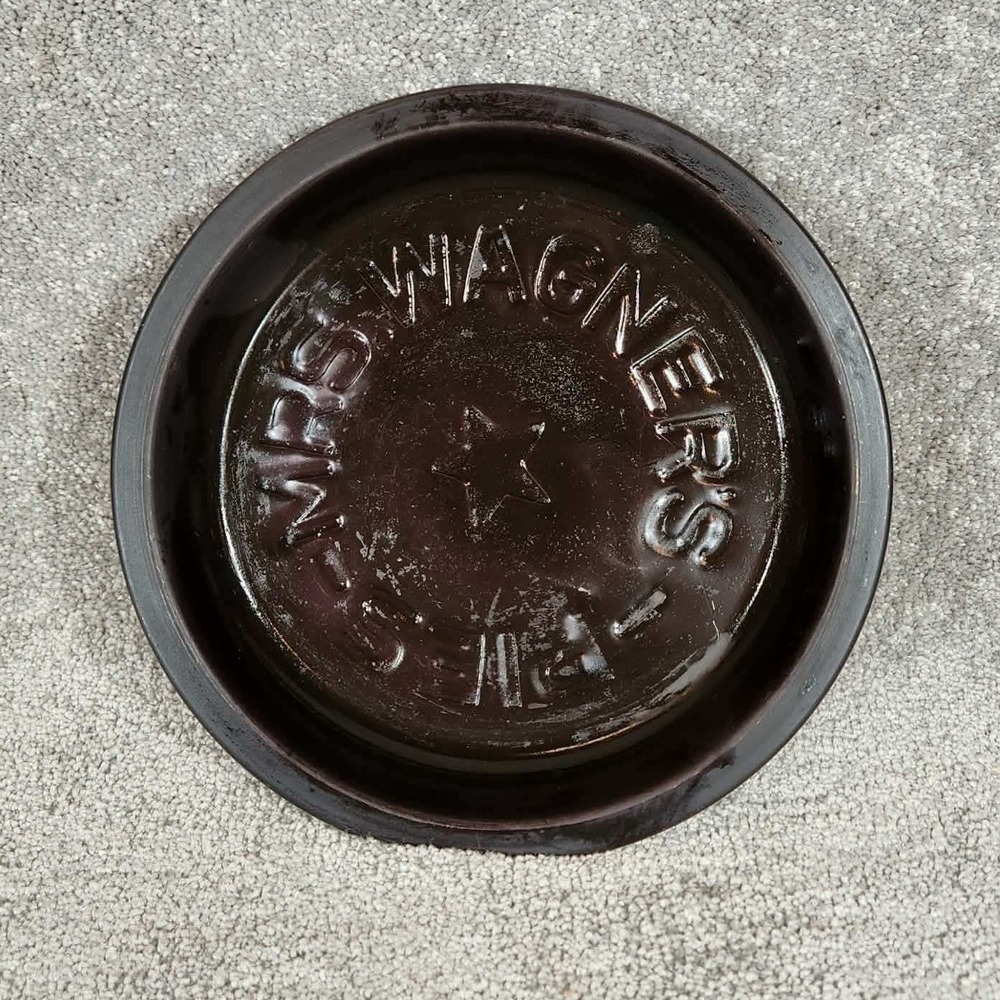 Mrs. Wagners Pies Pie Tin Brown Embossed Metal Star Vintage Style‎ Decor 8.5in